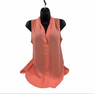 Vince Camuto Sheer Sleeveless Top, Size Small